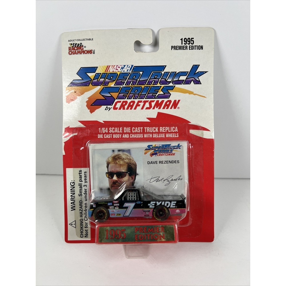 NOS 1995 Racing Champions NASCAR Super Truck Series #7 Dave Rezendes 1:64 (4)